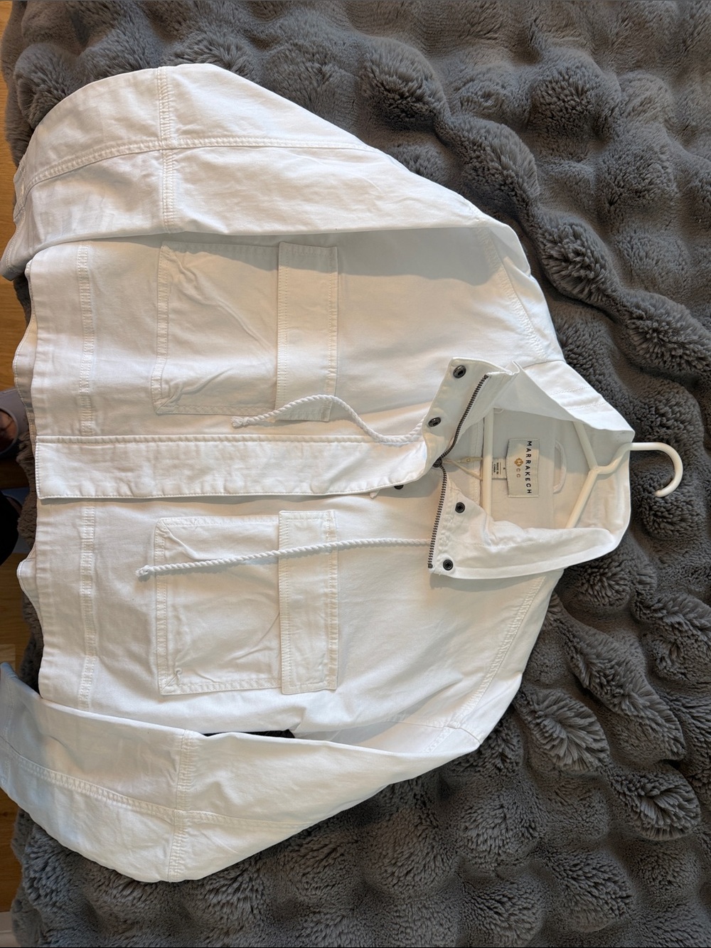 White  Utility Jacket - Marrakech
